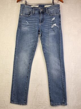 Pilcro by Anthropologie Blue Jeans Womens 28 Slim Boyfriend Medium Wash